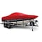 Eevelle Boat Cover SKI BOAT Low Profile Windshield w/ Outboard 24ft 6in L 96in W Red SFSK2496B-RED - alternate 1